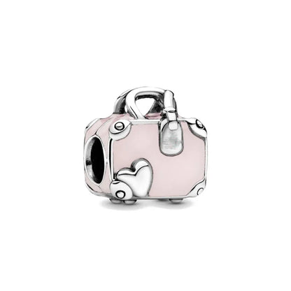 Europe 925 Silver Family Charm Pendant - Boy, Girl, Mom & Sisters Bead for Pandora Bracelet, Sparkling Dangle Jewelry