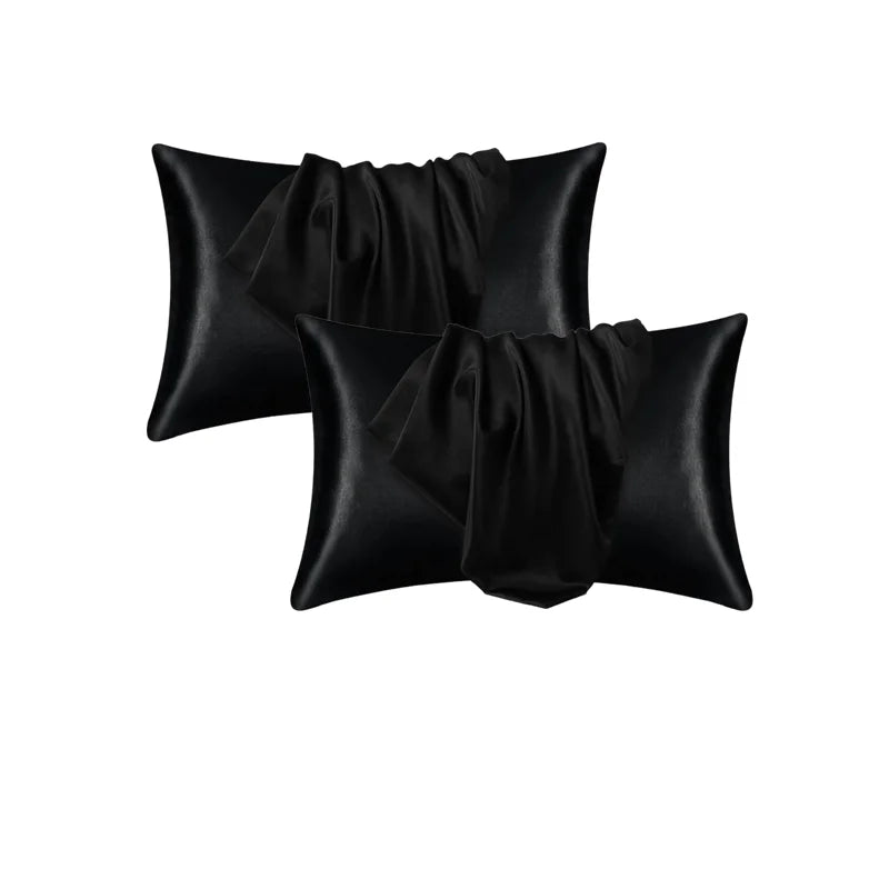 Silk Satin Pillowcase — Hair & Beauty Friendly Pillow Cover, Comfortable Home Decor for Standard/Queen, 1PC