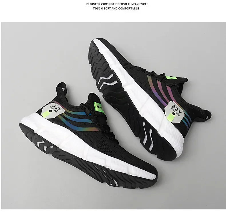 2024 Men's Breathable Sneakers – Comfortable Casual Running & Tennis Shoes for Summer