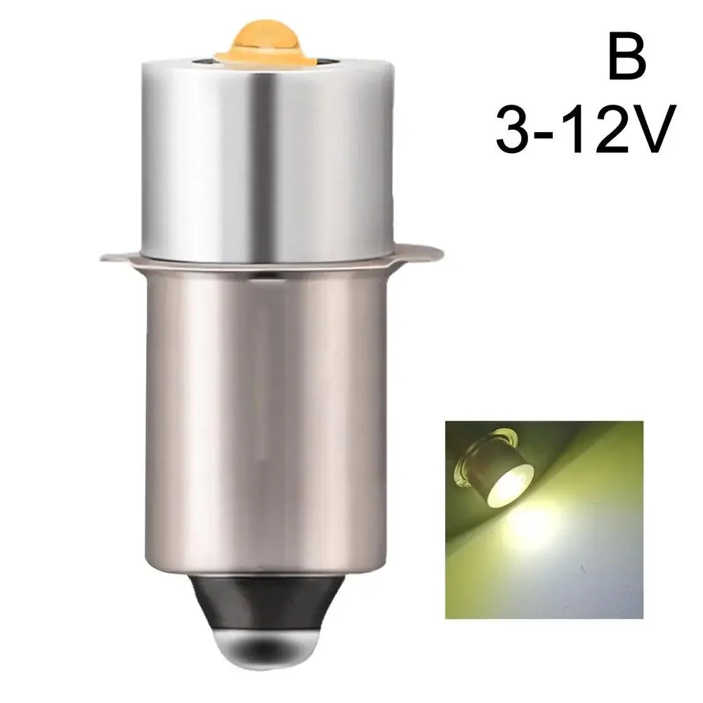 P13.5S E10 BA9S LED Upgrade Bulb - 6500K White Replacement Light for Maglite Flashlights & Torches