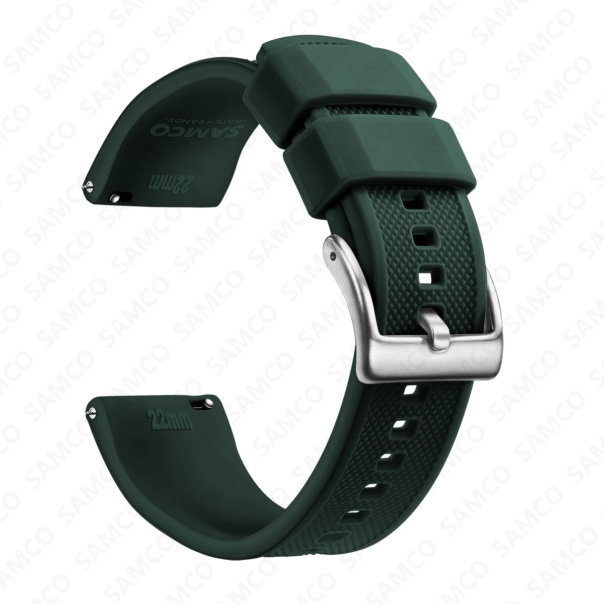 Premium Silicone Watch Band - Quick Release Rubber Replacement Strap for 18mm 20mm 22mm Watches