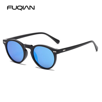 Retro Round Polarized Sunglasses – Vintage Fashion Shades for Men & Women, Driving Eyeglasses