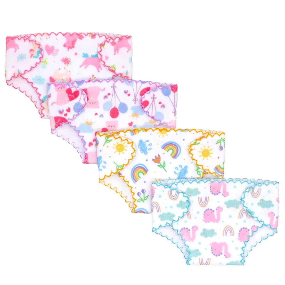 2pcs Doll Diaper Underwear Set - Baby Doll Accessories for 14-18 Inch Dolls, 43cm Baby Born Dolls & Toy Care Play