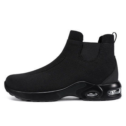 LARNMERN Steel Toe Water Resistant Work Boots for Men & Women Non-Slip Safety Sneakers Slip-On with Air Cushion