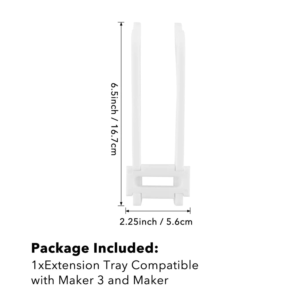 2-Size Extension Tray for Cricut — Compatible with Explore Air 2, Explore 3 & Maker 3, Cutting Mat Support & Holder Accessory