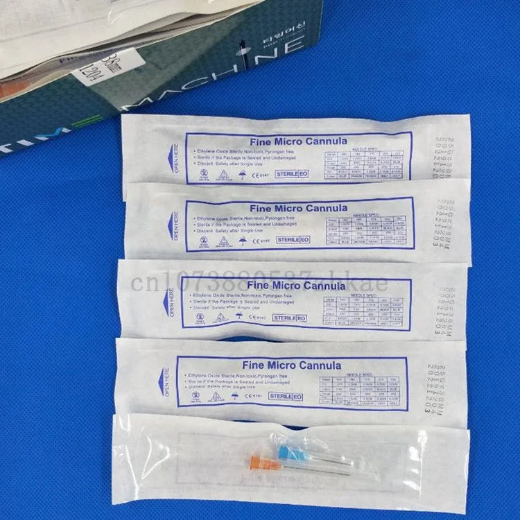 Disposable Blunt-Tip Cannula Needles — 22G-30G, 50mm & 70mm Micro Body Piercing Syringe
