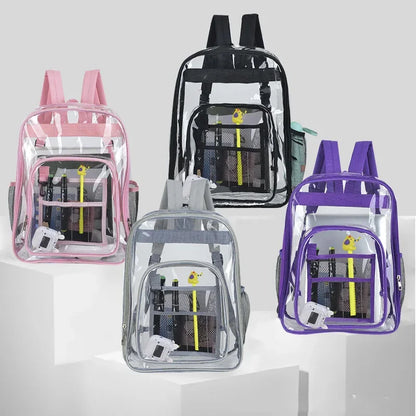 Transparent Shoulder Bag | Unisex Large Capacity Waterproof Multifunctional Backpack for Men & Women