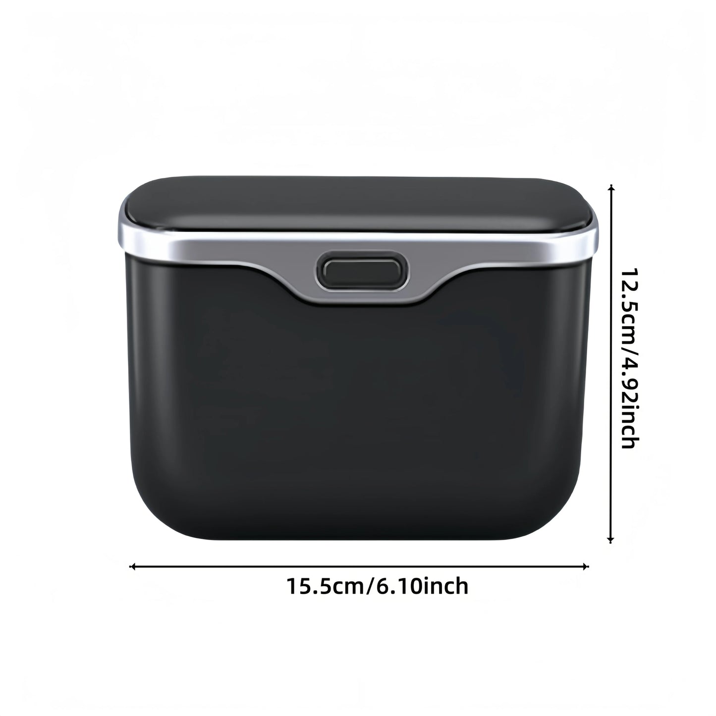Multifunctional Car Trash Can with Lid – Hanging Storage Bin for Wet & Dry Use, Auto Interior Organizer Box Accessory
