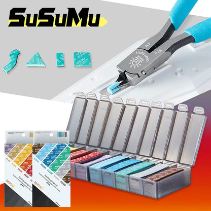 30PCS DSPIAE Sanding Sponge Set – Arc Grinding & Polishing Tool for GK Military & Gundam Model Making