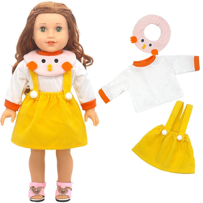Baby Doll Bikini Outfit — Fits 43cm Born Bebe and 18-Inch American Dolls, Doll Clothes Set