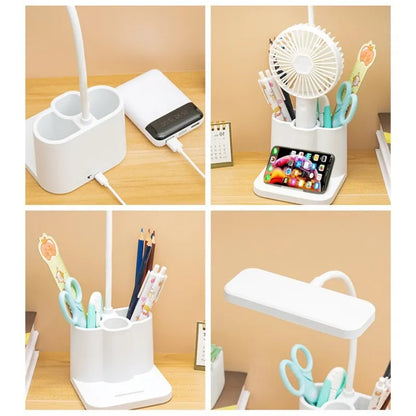 USB Learning Dormitory Bedroom Bedside Reading Night Light - LED Desk Lamp with Eye Protection for College Students, Nightlights