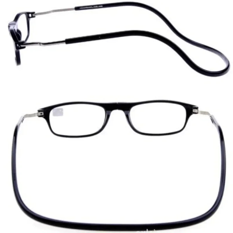 New Ultralight Reading Glasses – Hanging Stretch Anti-Fatigue Presbyopia Glasses for Men & Women, Diopters +1.0 to +4.0