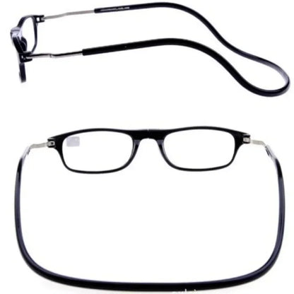 New Ultralight Reading Glasses – Hanging Stretch Anti-Fatigue Presbyopia Glasses for Men & Women, Diopters +1.0 to +4.0