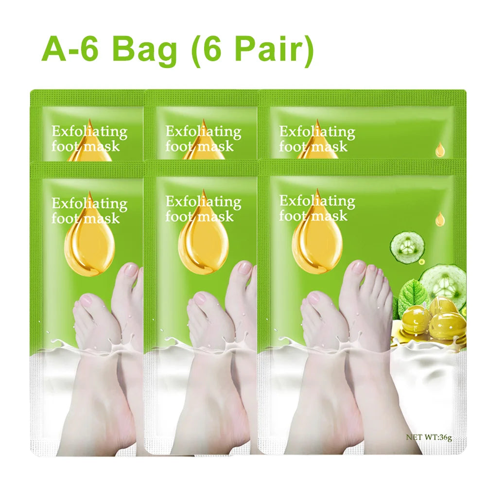Exfoliating Foot Mask & Pedicure Socks – Dead Skin Removal, Whitening Foot Care, Foot Spa Scrub & Skin Refreshment
