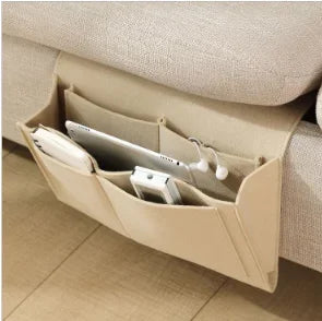 Felt Bedside Storage Organizer — Anti-Slip Hanging Pouch for Bed & Sofa