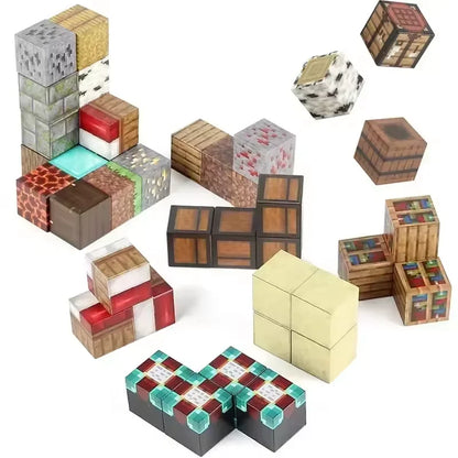 2025 DIY Magnetic Building Blocks – 10-300pcs Mini Puzzle Set for Kids Birthday Gifts