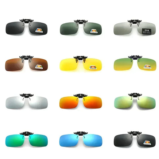 Polarized Clip-On Sunglasses – HD UV400 Driving & Night Vision Glasses Shades
