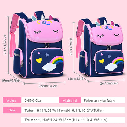 Children’s School Backpack | Cute Waterproof Lightweight Bag for Elementary Students, Grades 1-6, Ages 6-12