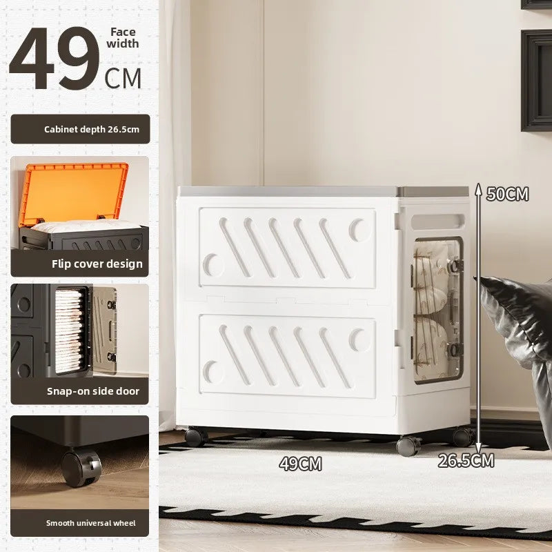 Multi-Functional Storage Box - Removable Flip Lid Organizer for Clothes, Toys & Bedroom Essentials