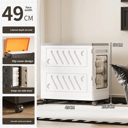 Multi-Functional Storage Box - Removable Flip Lid Organizer for Clothes, Toys & Bedroom Essentials