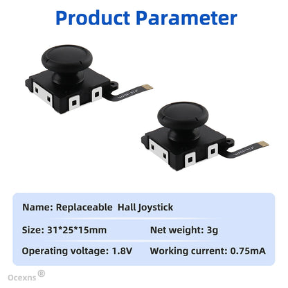 Hall Effect Joystick Replacement for Switch/OLED/Lite Joy-Con – No Drift Analog Thumb Stick Repair Part