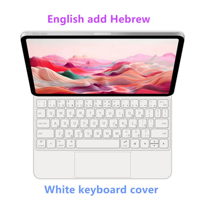 Magic Keyboard Case for iPad Air & Pro — 12.9/13-inch Smart Folio, Multi-Touch Magnetic Backlit Wireless Keyboard