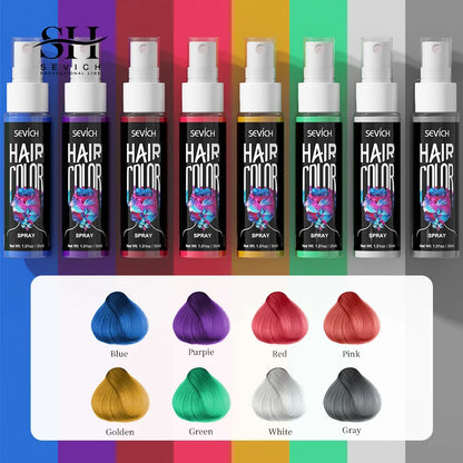 Temporary Hair Color Spray - Washable Instant Hair Dye for Multi-Color Salon Styling, Parties & DIY Looks