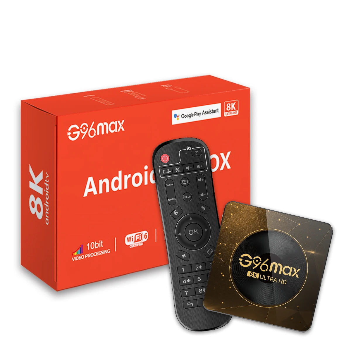 MAXA13 Android 13 8K Ultra HD Smart TV Box – 4GB+64GB WiFi6 Media Player for Netflix & YouTube