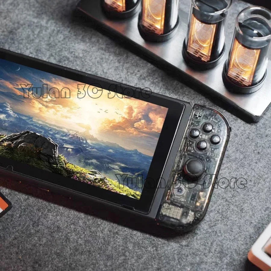 Nintendo Switch Transparent Replacement Housing Shell - DIY Console & Joy-Con Case for Left and Right Controllers