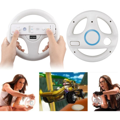 Nintendo Wii Racing Wheel - Steering Wheel Controller Accessory for Mario Kart Games