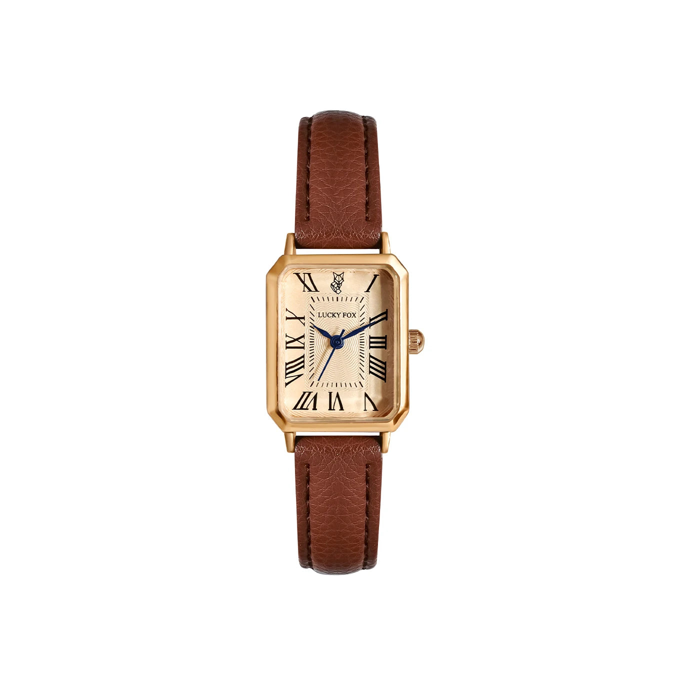 Retro Digital Square Dial Watch - Fashionable Quartz Leather Strap Wristwatch For Women Gift Casual Style