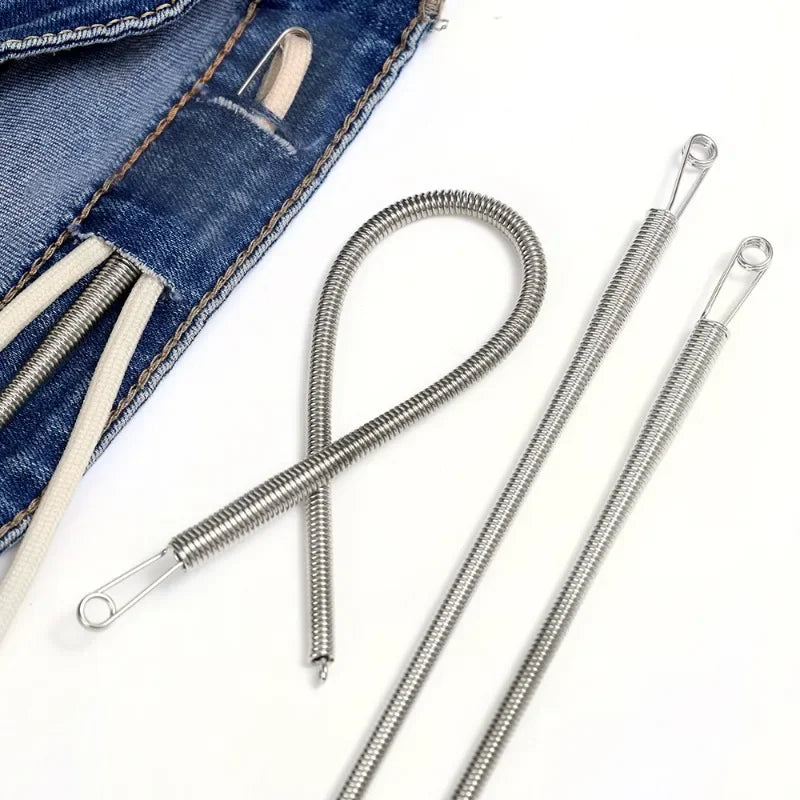 10/1PCS Rope & Drawstring Threader Tool — Bendable Spring Clip for DIY Sewing & Multi-Functional Accessories