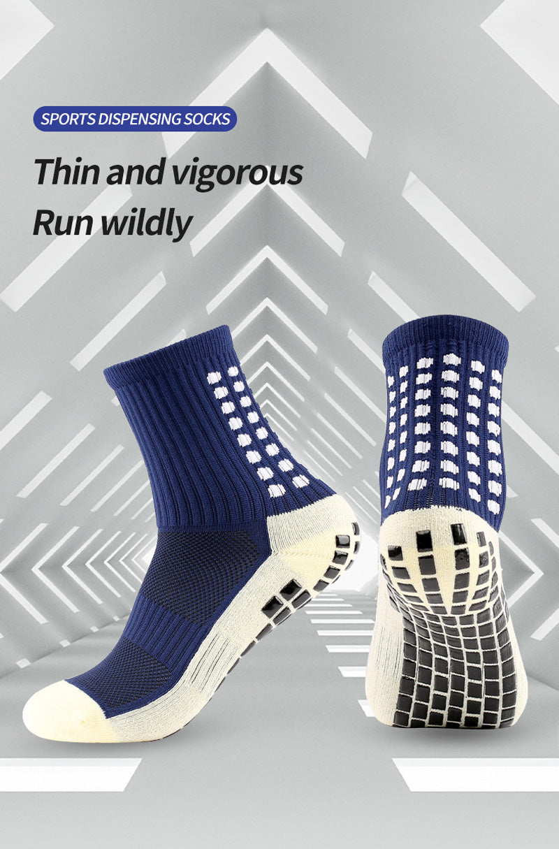 Anti-Slip Football Socks - Non-Slip Soccer, Basketball, Tennis & Cycling Grip Socks for Men