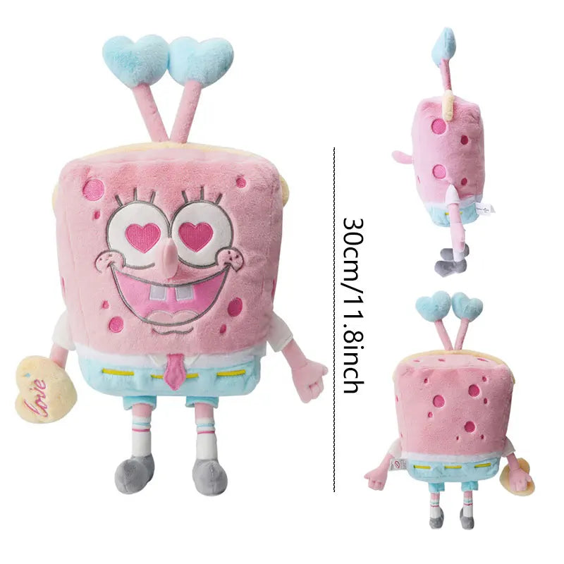 Anime Spongebob SquarePants Plush Toys – Patrick, Squidward, Mr. Krabs & Gary Stuffed Cartoon Toys, Birthday Gift for Kids