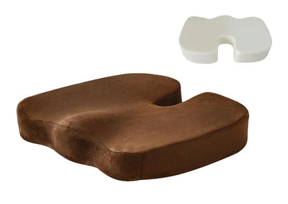 Orthopedic Memory Foam Seat Cushion – U-Shaped Coccyx Support Pad for Office Chair, Car & Home Comfort Massage Cushion
