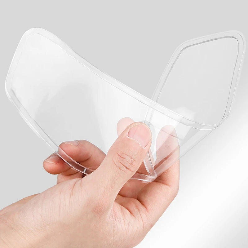 4PCS Universal Motorcycle Helmet Anti-Fog & Rainproof Film - Clear Coating Sticker for Helmet Accessories
