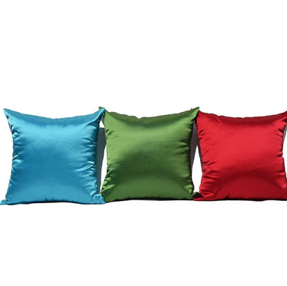 Silky Satin Pillow Cover - Smooth Decorative Cushion Case for Sofa & Bed