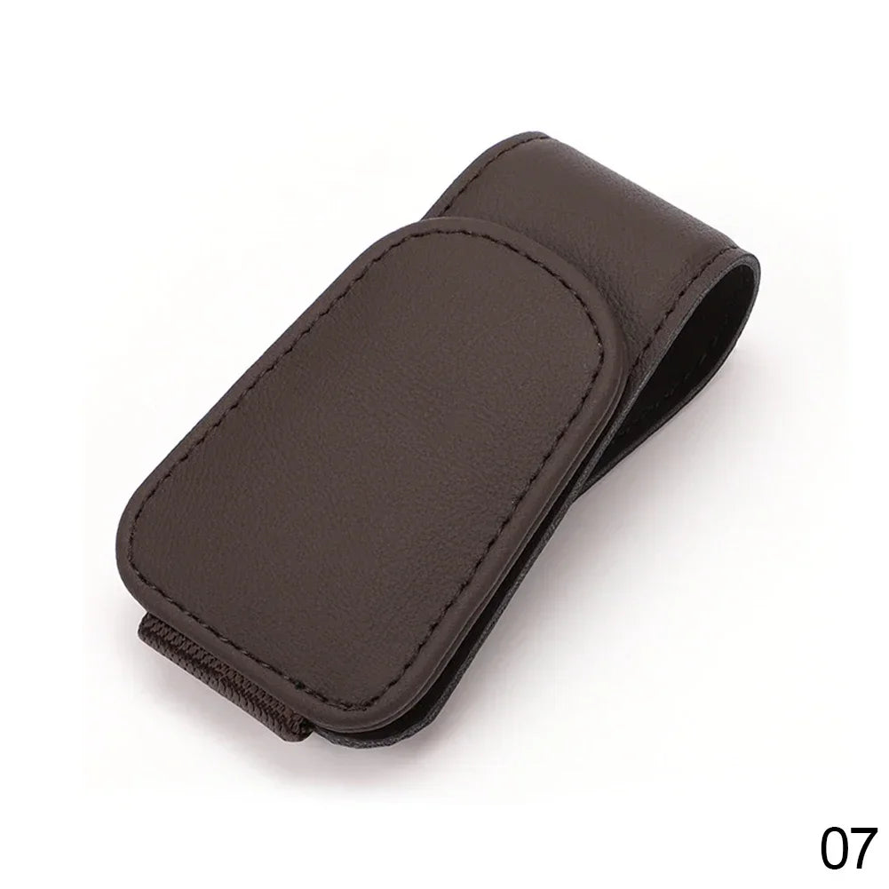 Universal Car Sun Visor Organizer Clip – Sunglasses Holder, Card & Pen Storage Auto Accessory