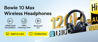 Baseus Bass 30 Max Wireless Headset - Bluetooth 5.3, Over-Ear Headphones, Bass-Enhancing 40mm Diaphragm, Ultra Low Latency, 50H Playtime