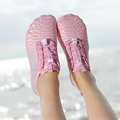 Unisex Aqua Water Shoes – Anti-Slip Quick-Dry Barefoot Sneakers for Beach, Swimming, Wading & Outdoor Activities