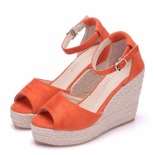 Plus Size Women’s Summer Wedges – High Heel Platform Sandals for Party, Evening & Wedding, Sizes 32–44
