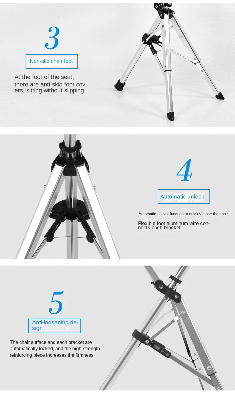 Multi-Functional Non-Slip Walking Stick with Seat – One-Key Foldable Crutch Chair, Triangular Bracing Elderly Hiking Pole Walker