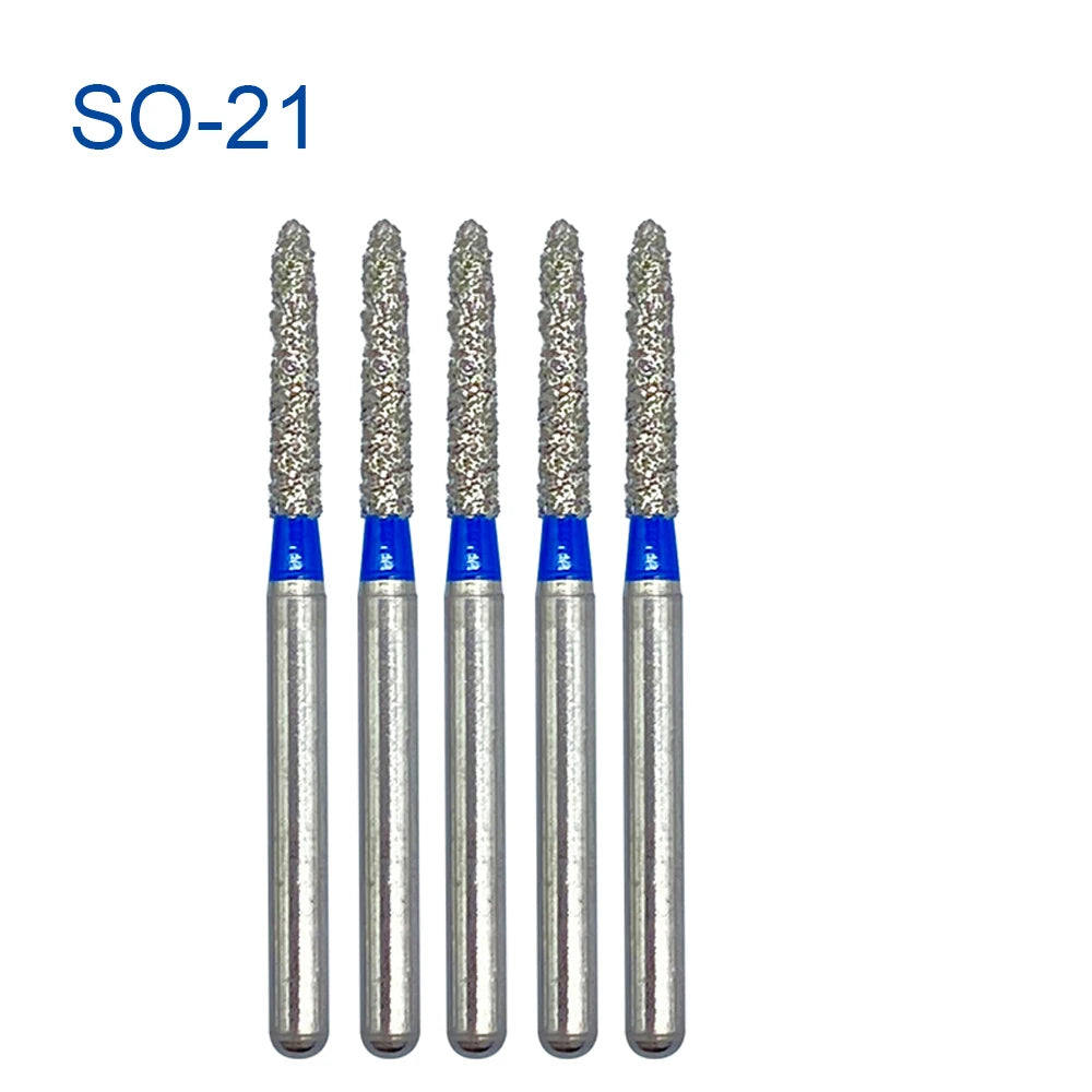 5pcs FG Dia 1.6mm Dental Drills – High-Speed Handpiece Diamond Burs for Teeth Whitening