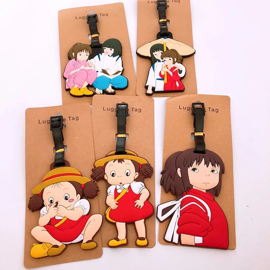 Totoro Anime Luggage Tag – Cute Suitcase ID Address Holder and Portable Baggage Label