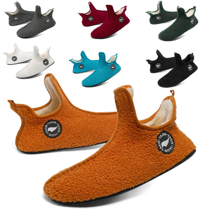 Classic Couples Slippers – Non-Slip Warm Indoor & Outdoor Cotton Shoes for Men & Women, Soft & Comfortable Flat Slippers