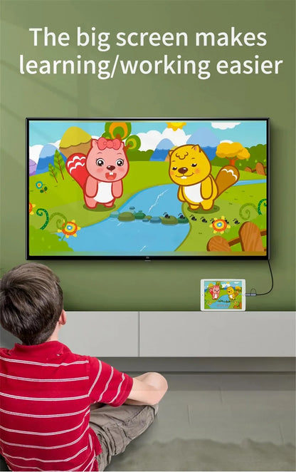 LD39 Wire HD Streaming TV Stick – Micro USB & Type C to HDMI Cable for Screen Mirroring from Android Phone/Tablet to TV