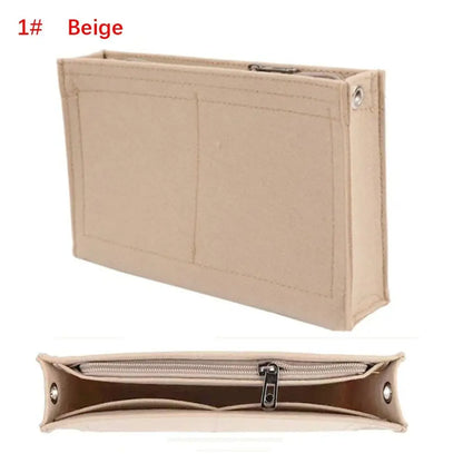 Felt Insert Bag — Durable Portable Purse Liner for Storage & Organization