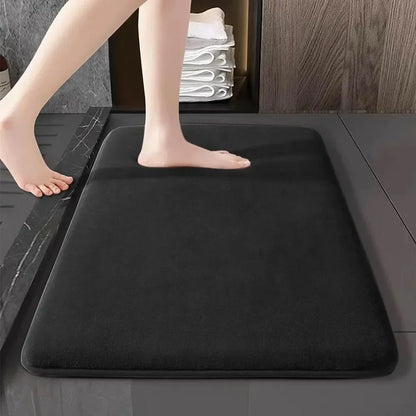 Super Absorbent Memory Foam Bath Mat - Non-Slip Bathroom Rug for Bathtub, Shower, and Toilet