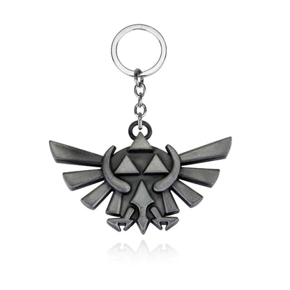 Zelda Shield Keychain – Enamel Metal Symbol Pendant Keyring for Men & Fans Gift