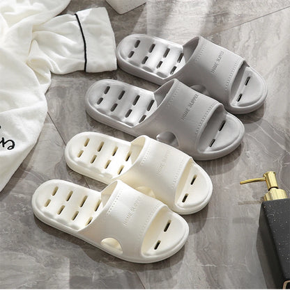 Feslishoet Unisex EVA Non-Slip Soft Bottom Shower Slippers – Quick-Drying Punching Bathroom Footwear